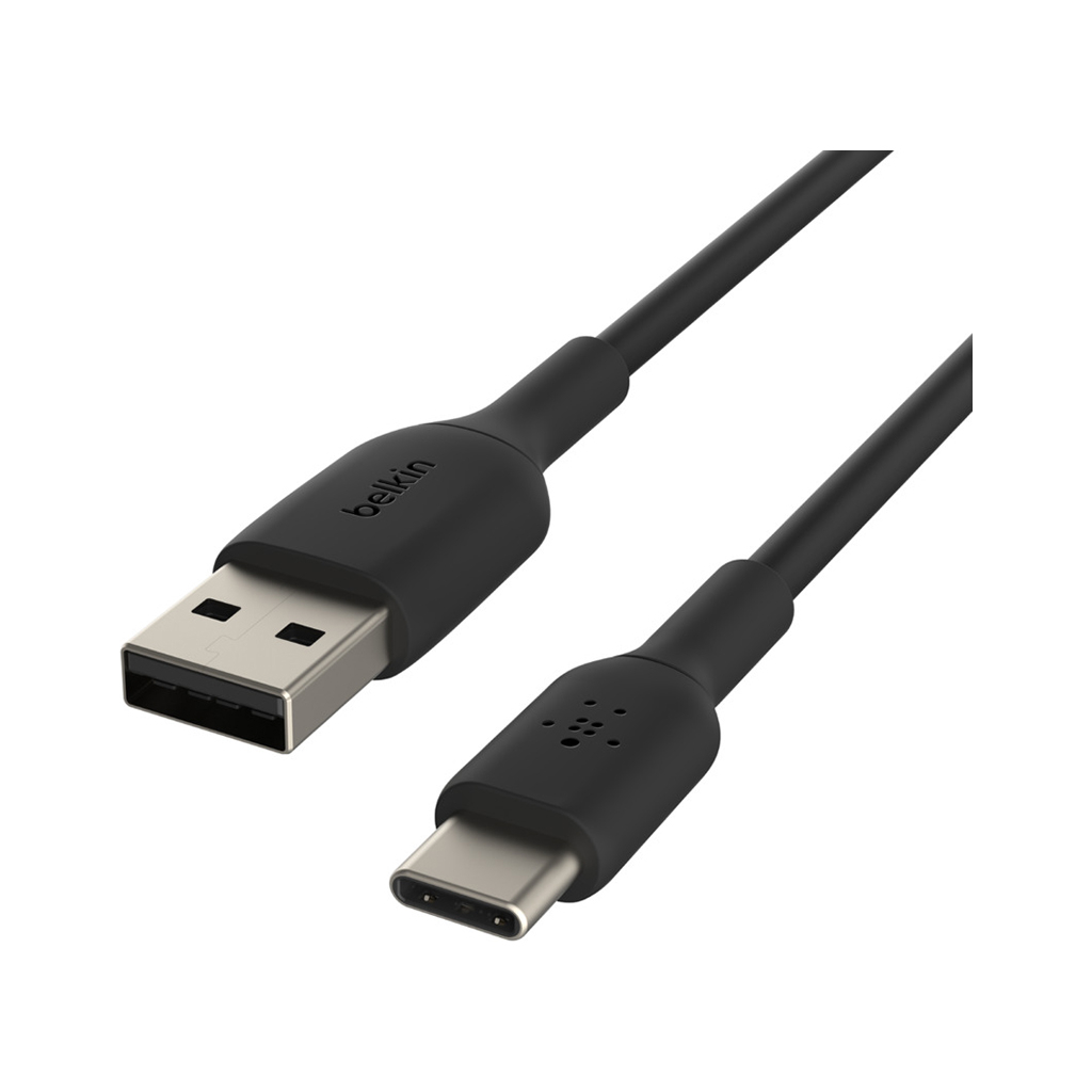 Дата кабель USB 2.0 AM to USB-C 1.0m PVC black Belkin (CAB001BT1MBK) - зображення 3