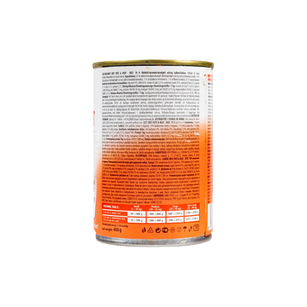 Вологий корм для собак Brit Care Pate and Meat з яловичиною (8595602557400) - зображення 4