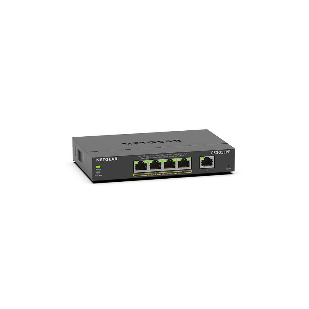 Комутатор мережевий Netgear GS305EPP-100PES - зображення 2