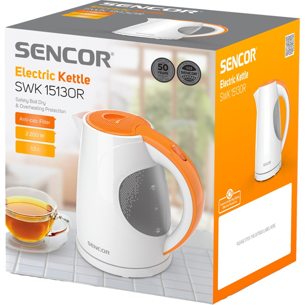 Електрочайник Sencor SWK 1513OR (SWK1513OR) - зображення 9