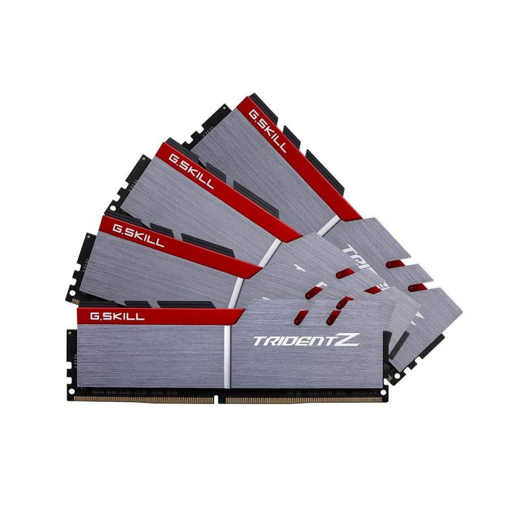 Модуль пам'яті для комп'ютера DDR4 64GB (4x16GB) 3200 MHz Trident Z G.Skill (F4-3200C14Q-64GTZ) - зображення 1