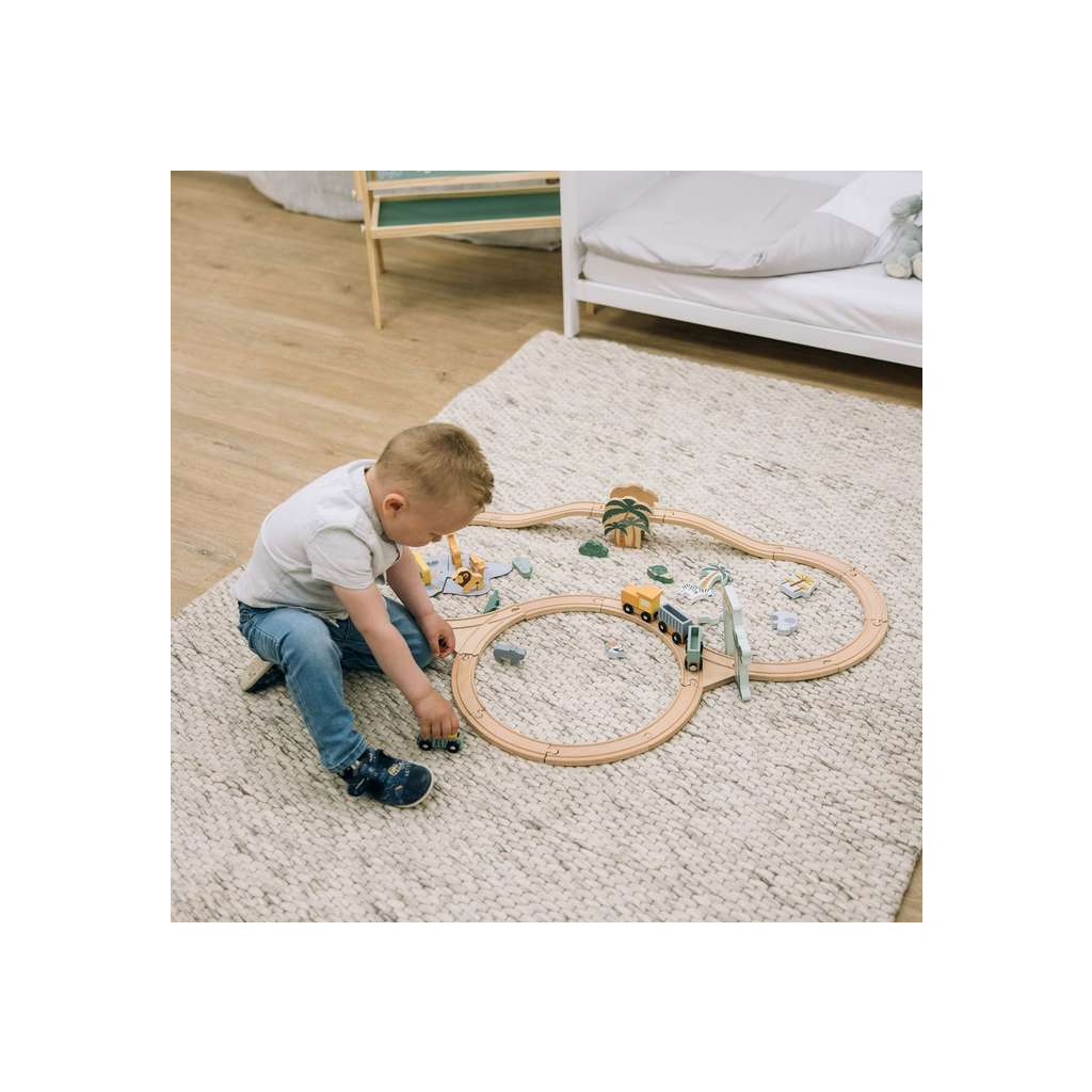 Залізниця FreeON дерев`яна з вагонами (80630) - зображення 7