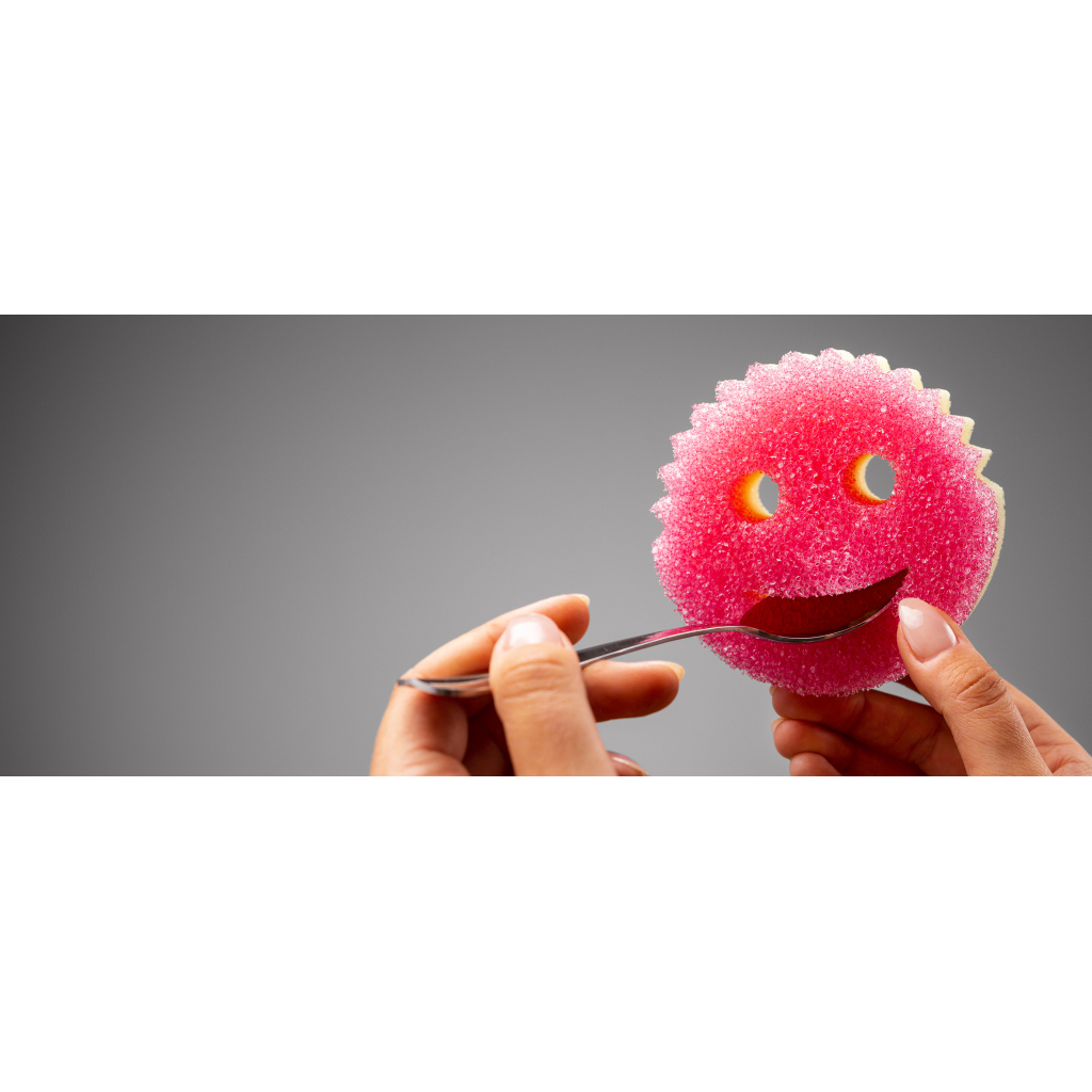 Губки кухонні Scrub Daddy Scrub Mommy Рожево-фіолетова 1 шт. (5060481022040/5060481023900) - зображення 4