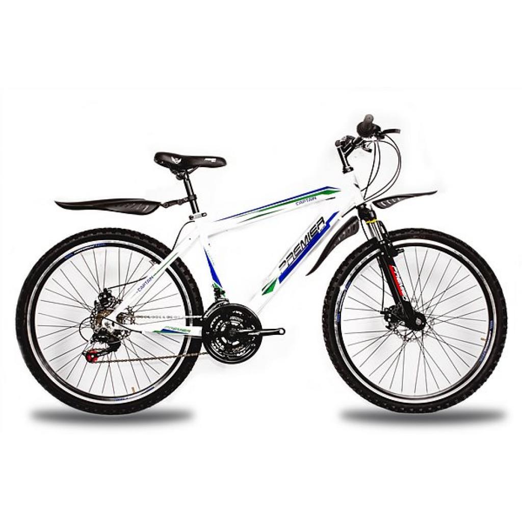Велосипед Premier Captain Disc білий з синьо-зеленим (12604) - изображение 1