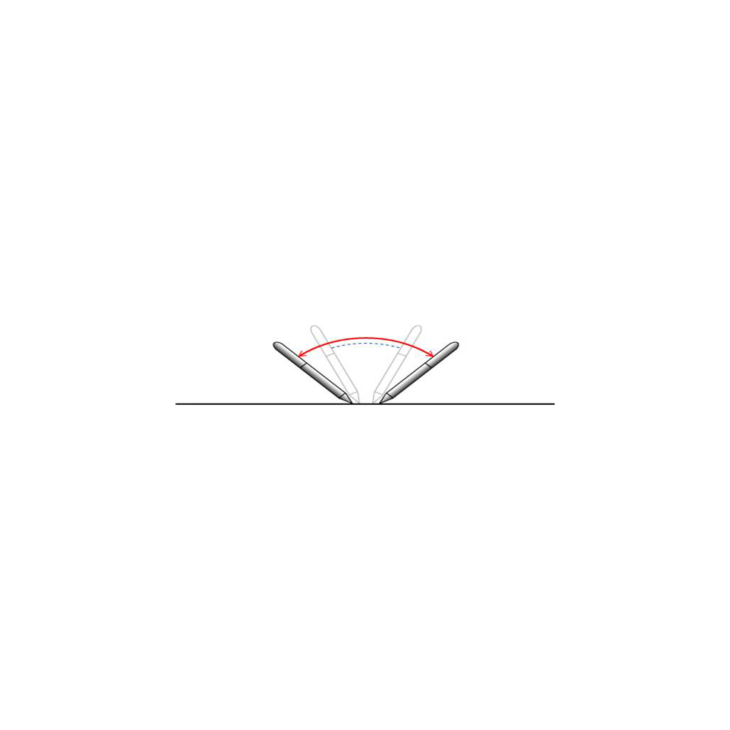 Ролер UNI Eye Needle 0,5 мм синій (UB-185S.Blue) - зображення 3
