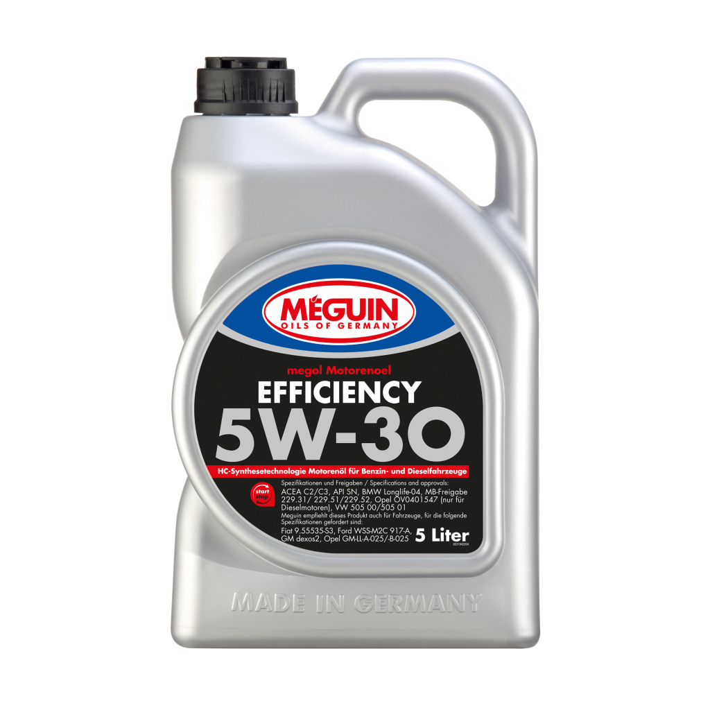 Моторна олива Meguin EFFICIENCY SAE 5W-30 5л (3194) - зображення 1