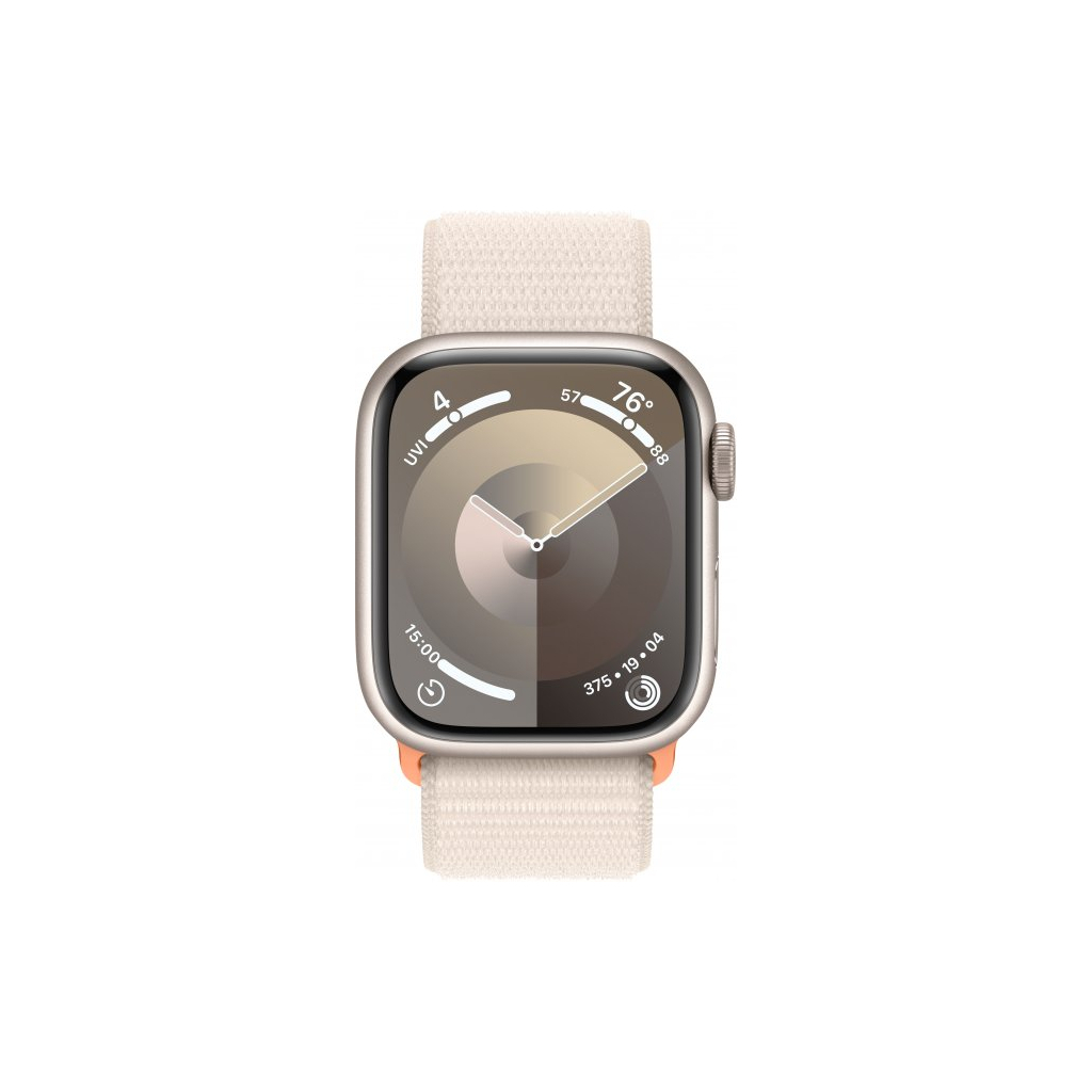 Смарт-годинник Apple Watch Series 9 GPS 41mm Starlight Aluminium Case with Starlight Sport Loop (MR8V3QP/A) - зображення 2