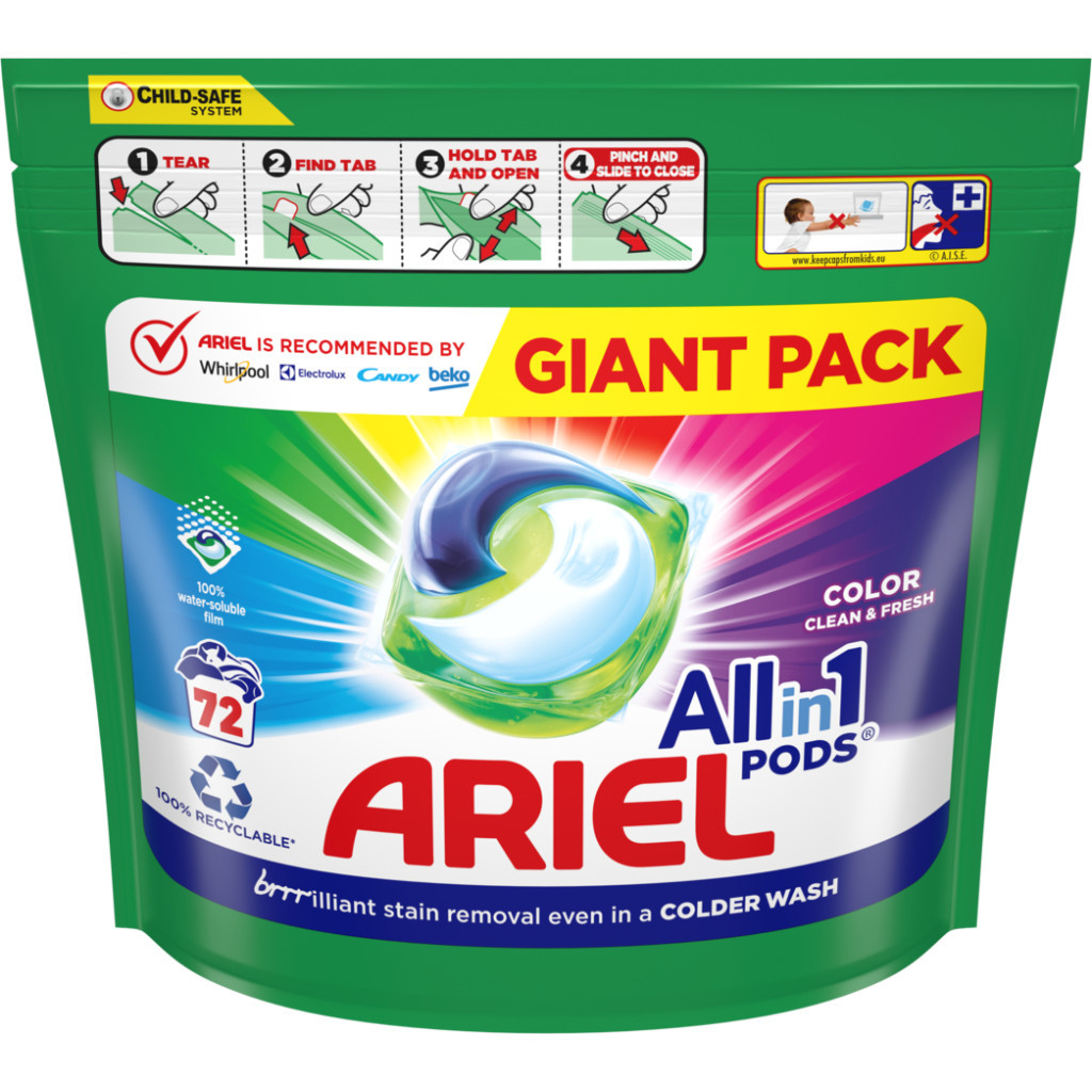 Капсули для прання Ariel Pods Все-в-1 Color 72 шт. (8001090725769) - изображение 2