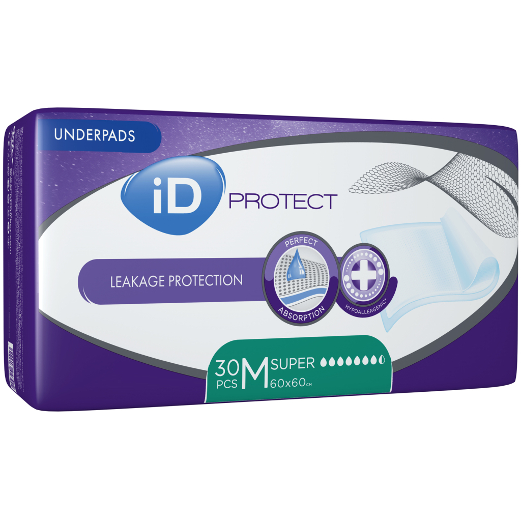 Пелюшки для малюків ID Proteсt Super 60 x 60 см. 30 шт. (5414874004012_5411416047902) - изображение 2