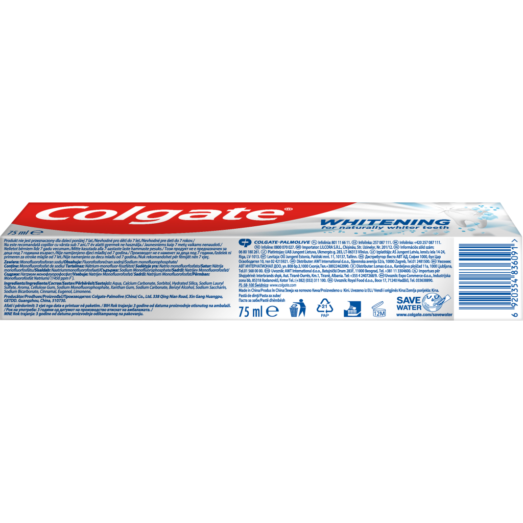Зубна паста Colgate Відбілювальна 75 мл (6920354836091) - зображення 5