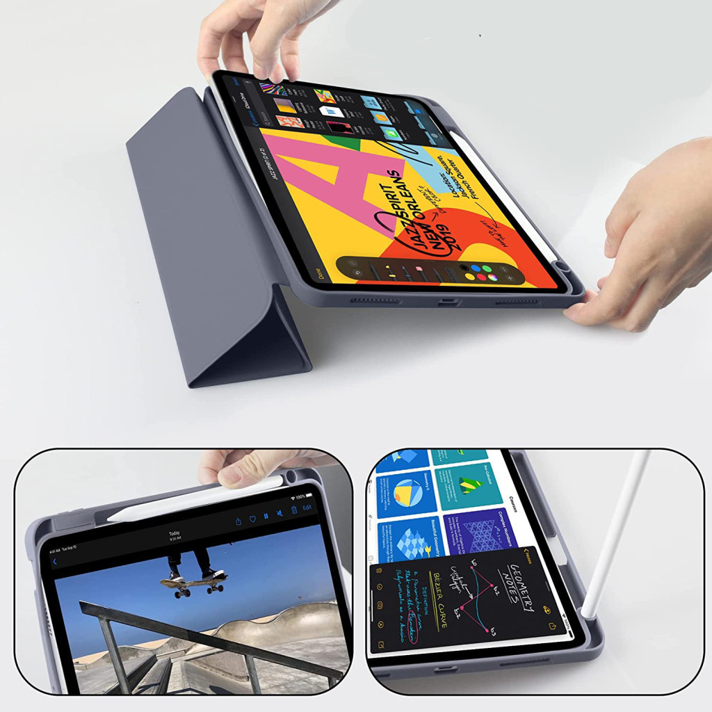 Чохол до планшета BeCover Tri Fold Hard TPU Apple iPad Air 11" M2/M3 (2024/2025) Purple (711404) - зображення 4