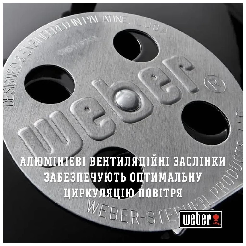 Гриль-барбекю Weber Classic Kettle 47 см Black (1241304) - зображення 8