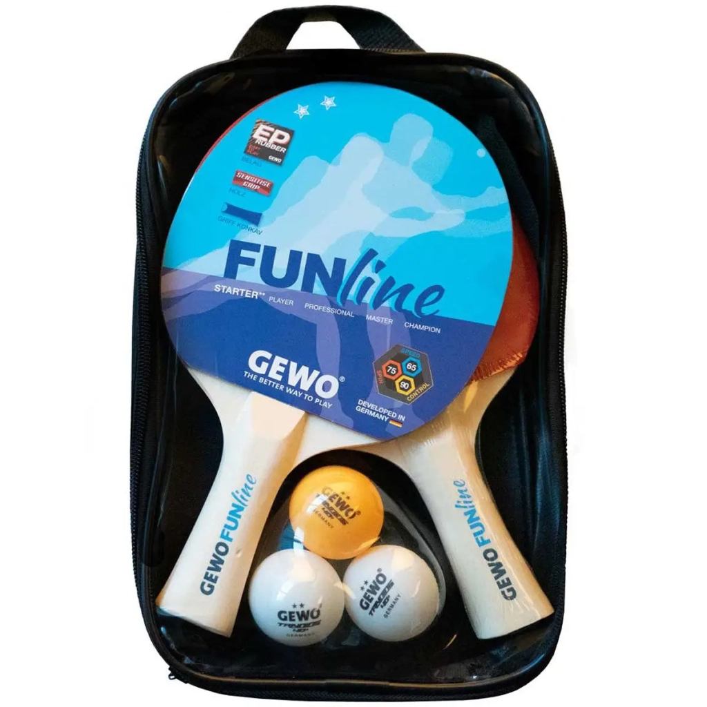 Комплект для настільного тенісу Gewo Double-Fun + сітка Flexx (103360000) (931293) - изображение 5