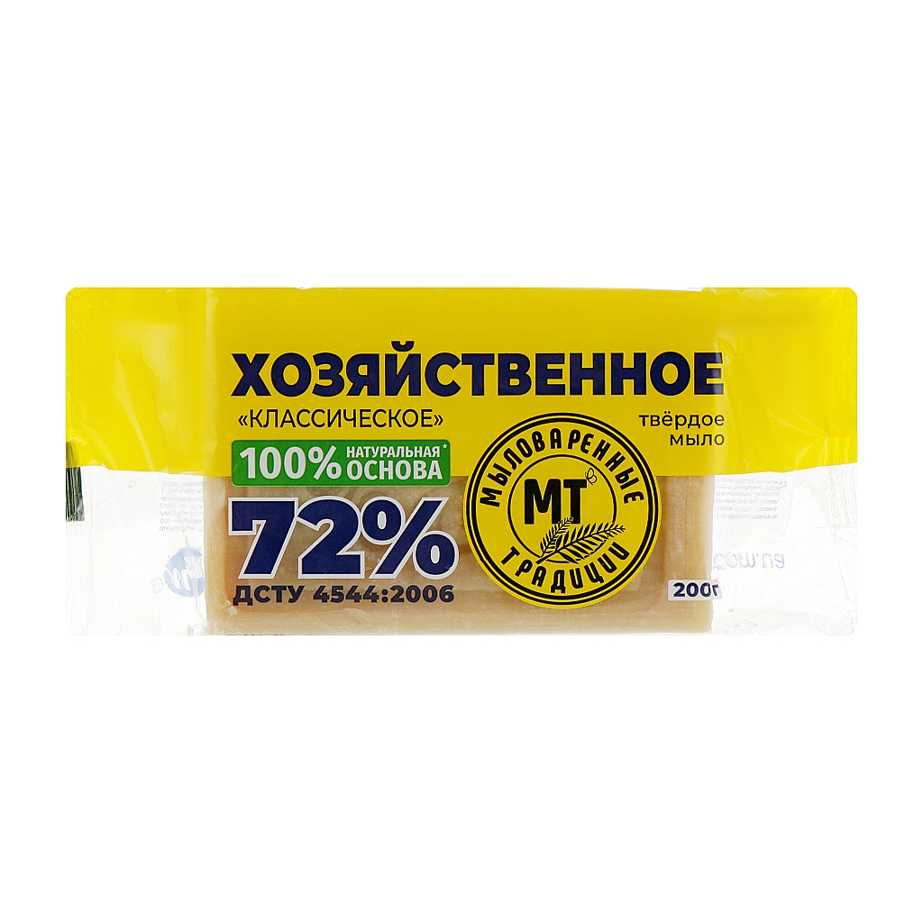 Мило для прання Миловарні традиції господарське класичне 72% 200 г (4820195503232) - зображення 1