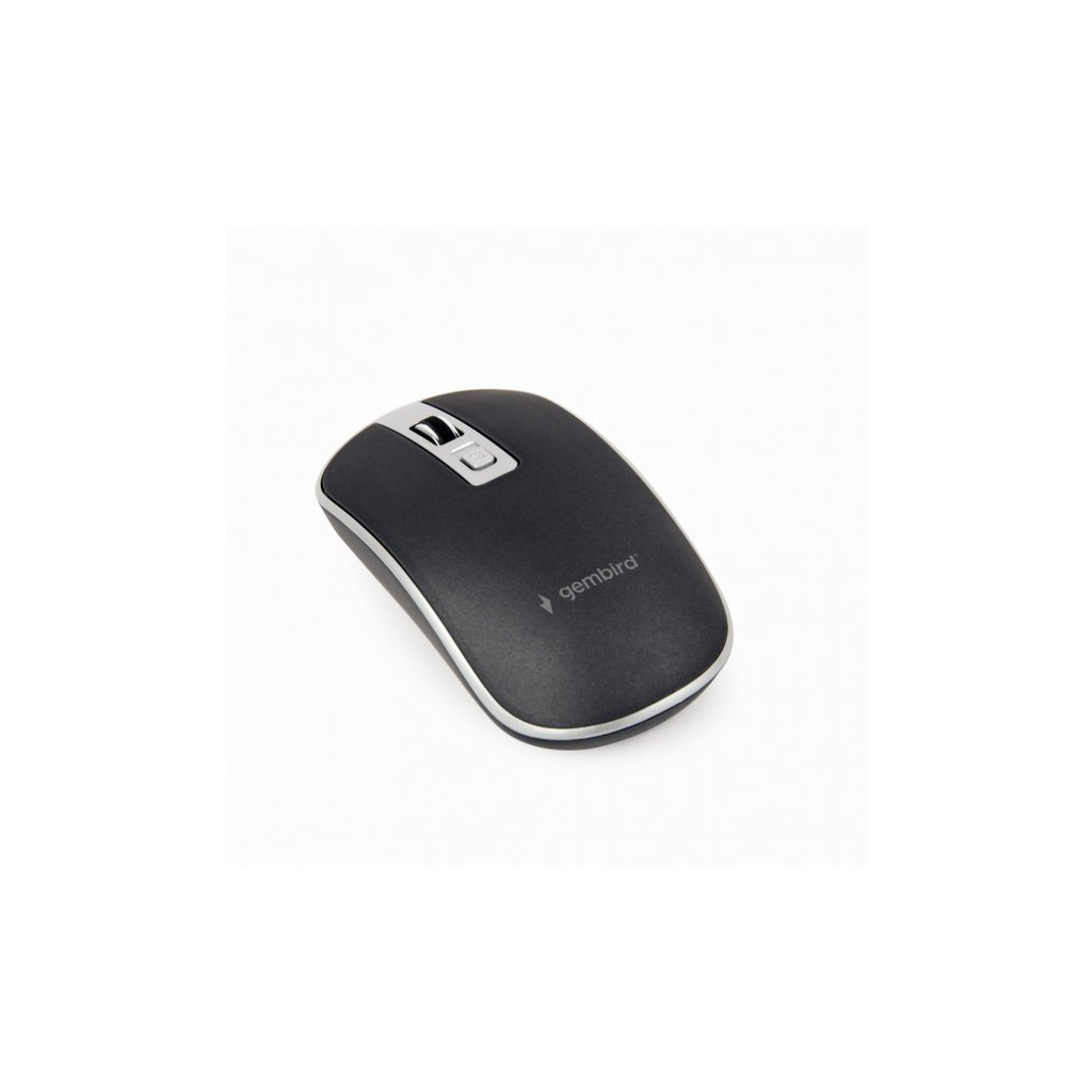 Мишка Gembird MUSW-4B-06-BS Wireless Black-Silver (MUSW-4B-06-BS) - зображення 2