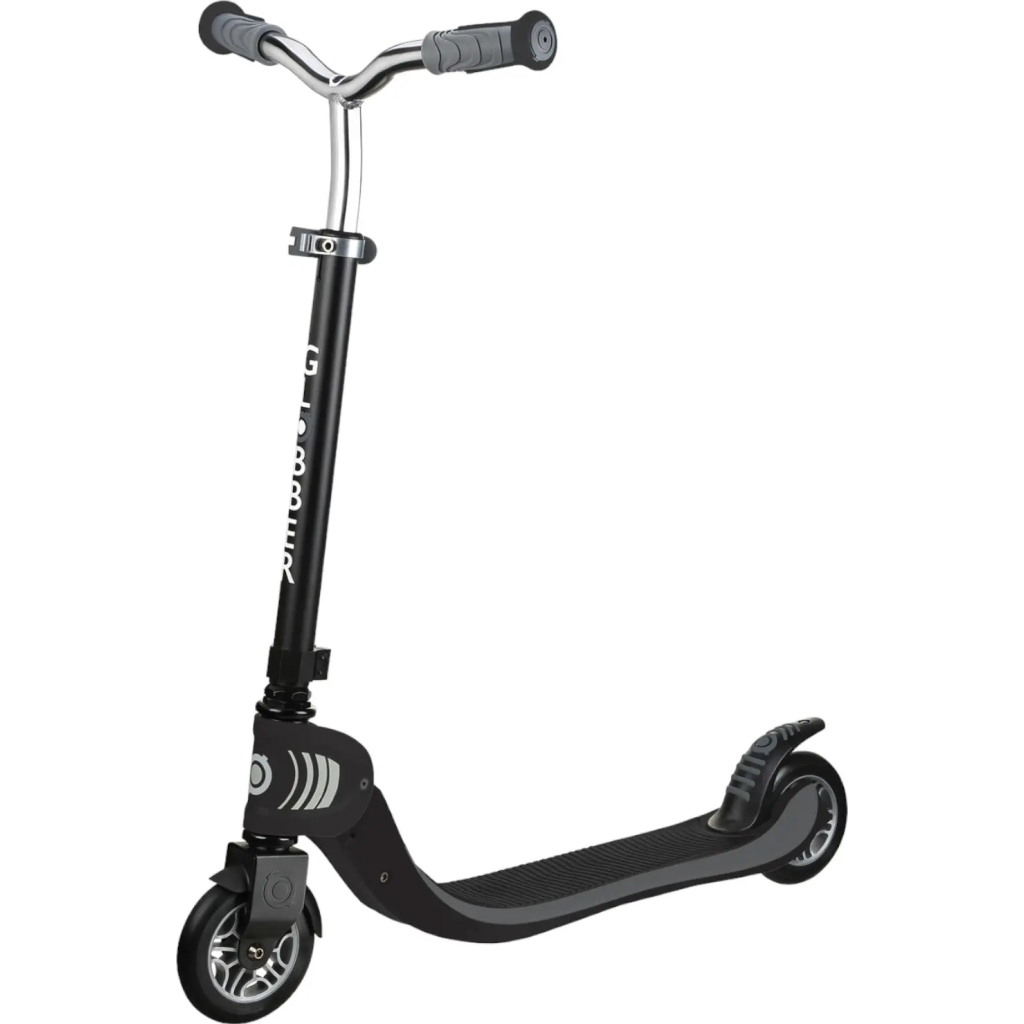 Самокат Globber Flow Foldable 125 до 100 кг 6+ 2 колеса Чорно-сірий (473-120) - зображення 1