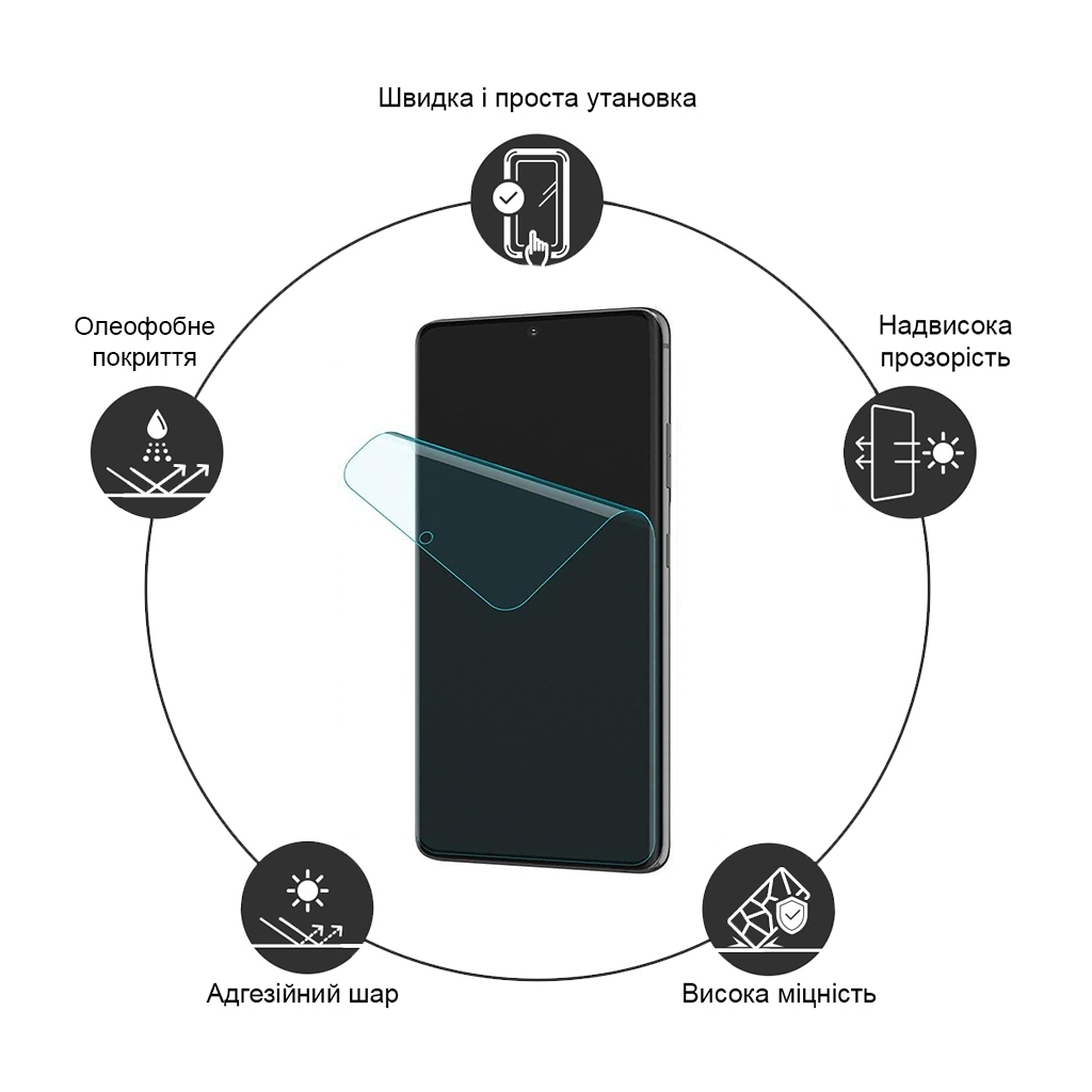 Плівка захисна Drobak Hydrogel Samsung Galaxy S24 FE (383804) - зображення 3