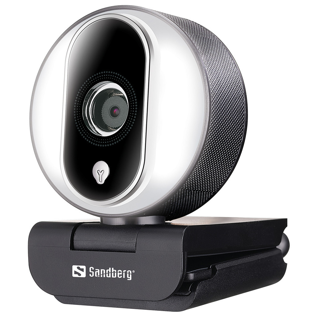 Веб-камера Sandberg Streamer Webcam Pro Full HD Autofocus Ring Light Black (134-12) - зображення 2