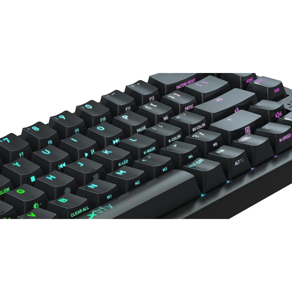 Клавіатура Xtrfy K5 68 keys Kailh Red Hot-swap RGB UA Black (K5-RGB-CPT-BLACK-R-UKR) - зображення 11