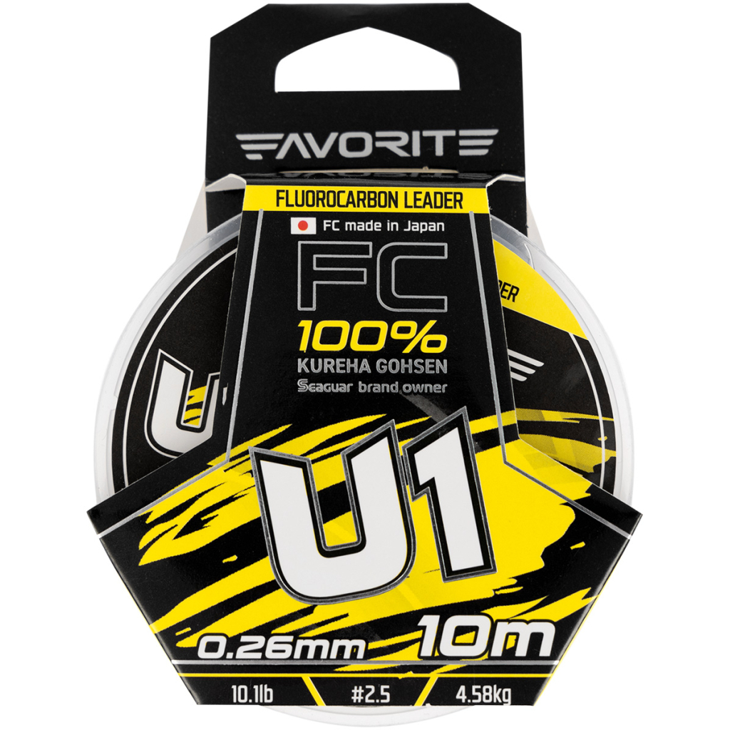 Флюорокарбон Favorite U1 FC 10m 2.5/0.26mm 10.1lb/4.58kg (1693.11.80) - зображення 2
