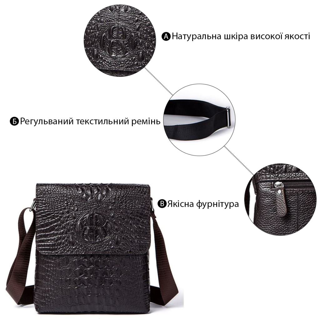 Сумка Vintage Коричнева (14723) - зображення 4