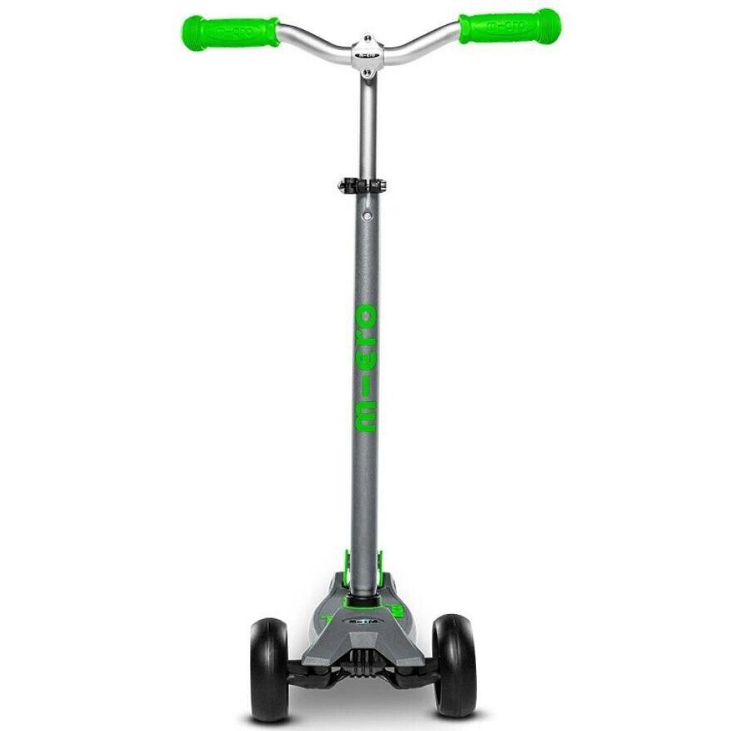 Самокат Micro Maxi Deluxe PRO Grey/Green (MMD089) - зображення 2