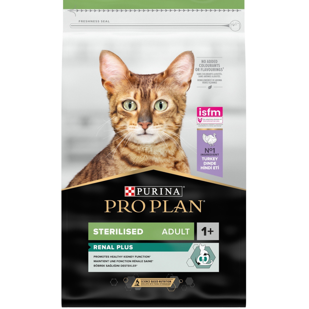 Сухий корм для кішок Purina Pro Plan Sterilised Adult 1+ Renal Plus Для дорослих стерилізованих З індичкою 14 кг (7613287887702) - зображення 2