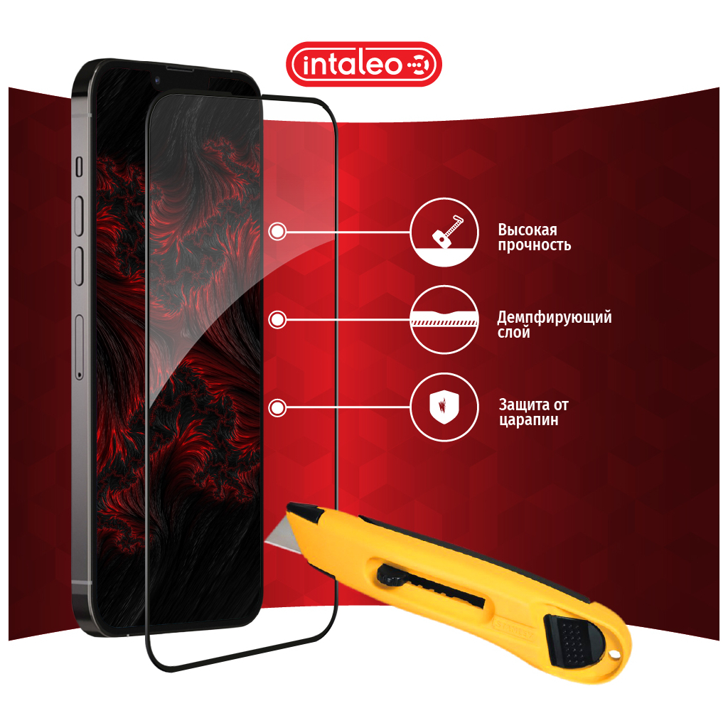Скло захисне Intaleo Full Glue ESD Apple iPhone 13 Pro Max Black (1283126523953) - зображення 4