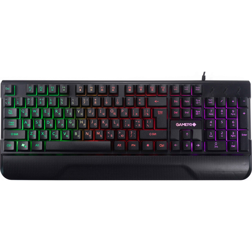 Клавіатура GamePro GK398 Headshot USB Black - зображення 1