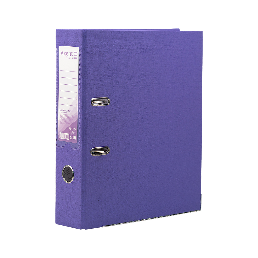 Папка - реєстратор Axent А 4 PP 7,5 cм, зібрана, фіолетова (D1714-11C) - зображення 1