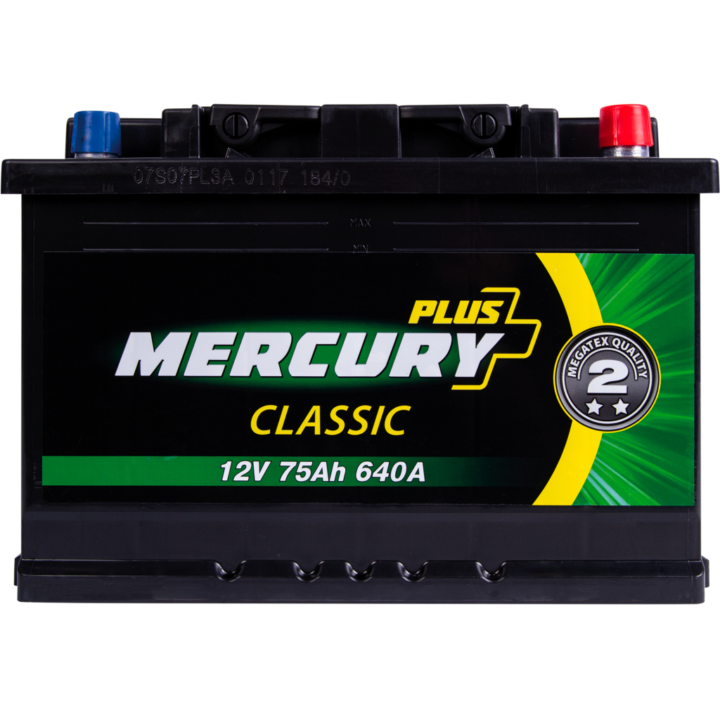 Акумулятор автомобільний MERCURY battery CLASSIC Plus 75Ah (P47296) - зображення 2