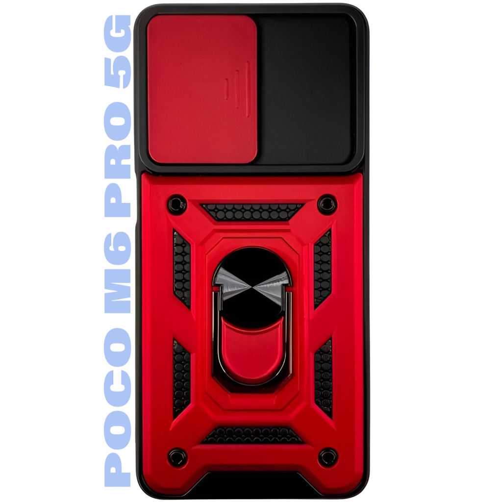 Чохол до мобільного телефона BeCover Military Poco M6 Pro 4G Red (710940) - зображення 1