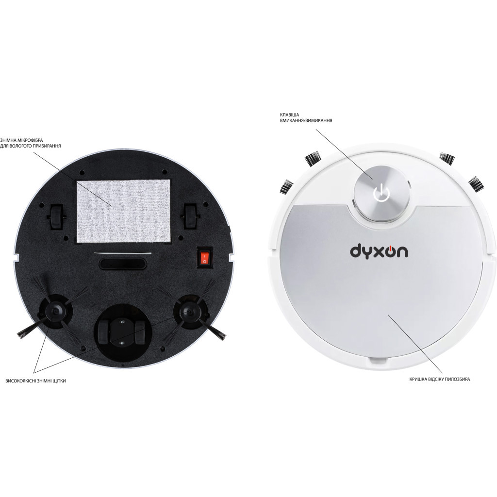 Пилосос DYXON MEGAVAC 3000 white-silver - зображення 5