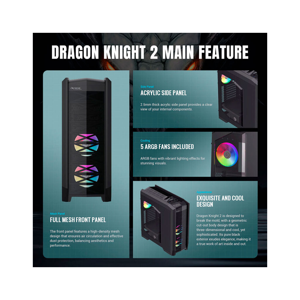 Корпус Gamemax Dragon Knight 2 - зображення 7