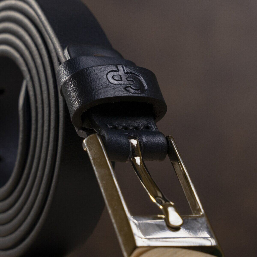 Ремінь Grande Pelle Шкіряний жіночий Синій (11070) - зображення 9