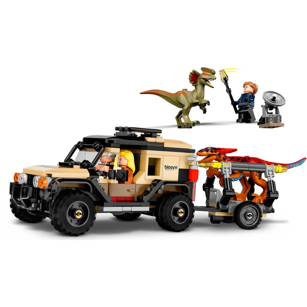 Конструктор LEGO Jurassic World Перевезення пірораптора та дилофозавра 254 деталі (76951) - зображення 9