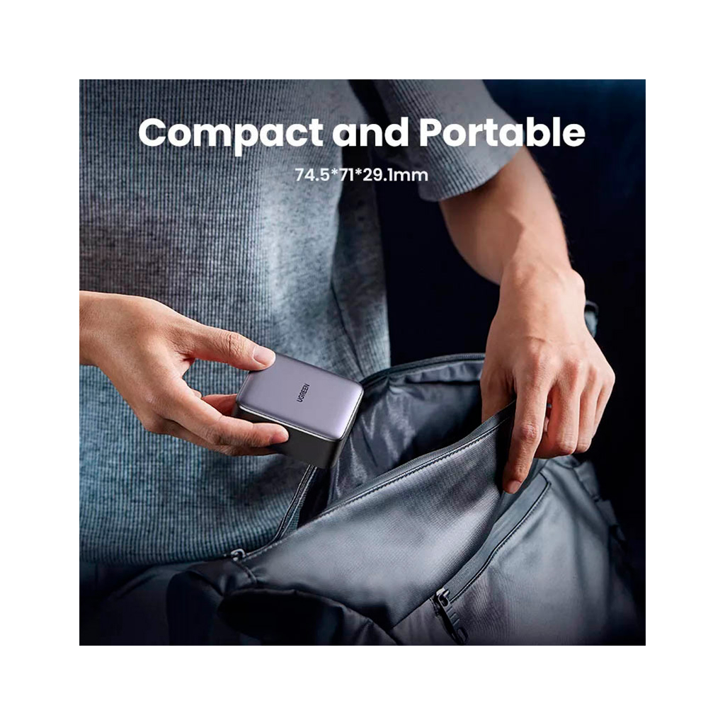 Зарядний пристрій Ugreen 4xUSB 65W (2хUSB-C+2xUSB-A) Gan CD327 (90747) - зображення 12