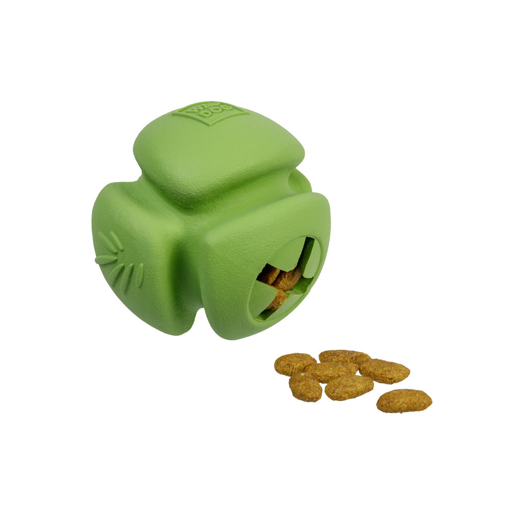 Іграшка для собак WAUDOG Fun Natural М'яч 7 см зелена (621318) - зображення 2