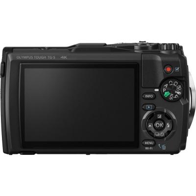 Цифровий фотоапарат Olympus TG-5 Black (Waterproof - 15m; GPS; 4K; Wi-Fi) (V104190BE000) - зображення 4