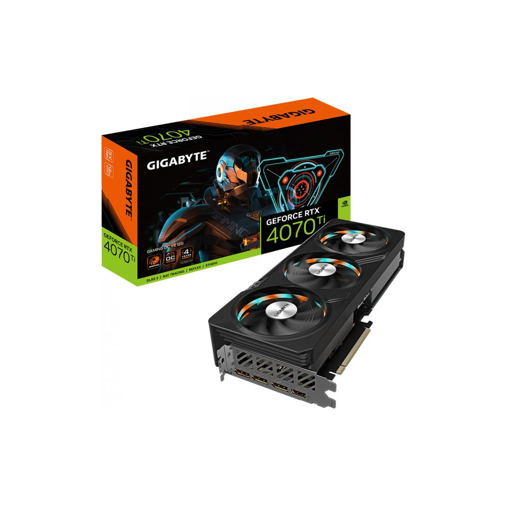 Відеокарта GIGABYTE GeForce RTX4070Ti 12Gb GAMING OC (GV-N407TGAMING OCV2-12GD) - зображення 2