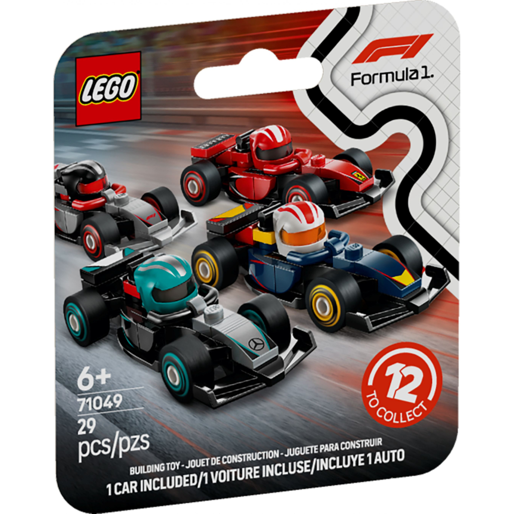Конструктор LEGO Minifigures Колекційні автомобілі для перегонів F1 (71049) - зображення 1