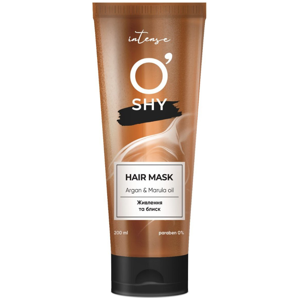 Маска для волосся O'Shy Intense Argan & Marula Oil Живлення та блиск 200 мл (4820263234013) - зображення 1