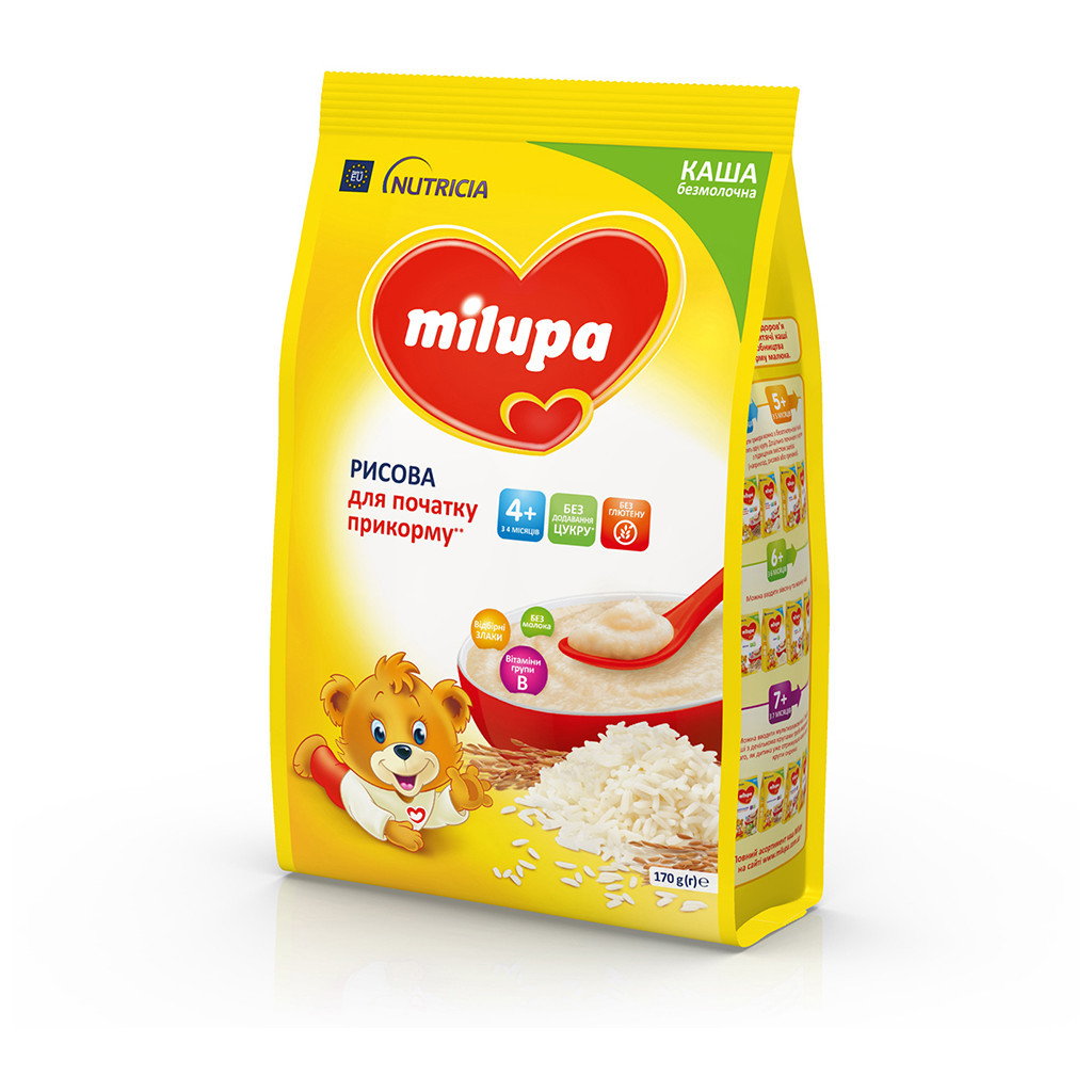 Дитяча каша Milupa Рисова молочна 170 г (5900852930058) - изображение 5