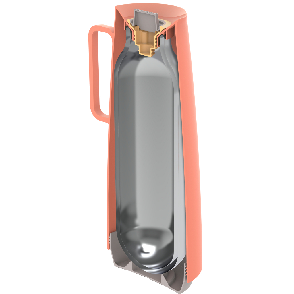 Термос Tramontina Exata 1 л Кораловий (61636/101) - зображення 5