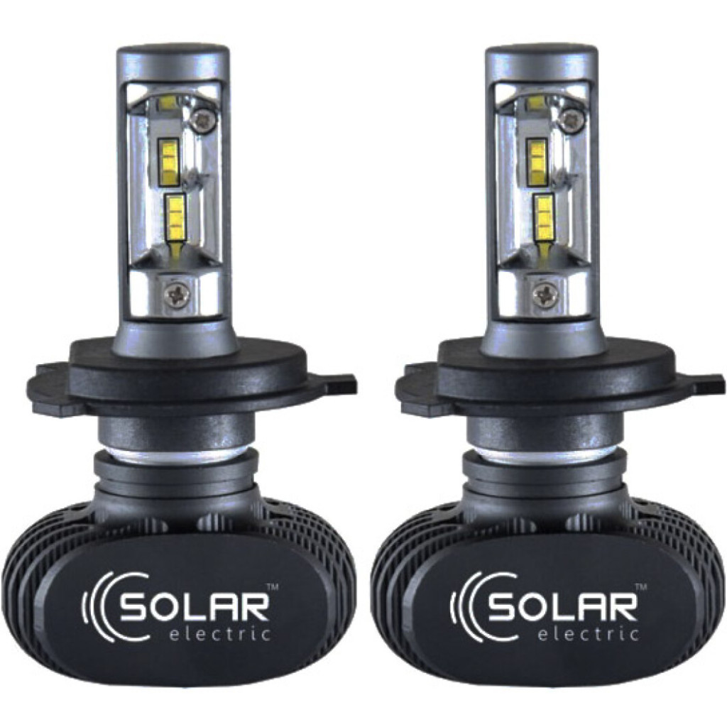 Автолампа SOLAR H4 12/24V 6000K 4000Lm 50W Seoul CSP (8104) - зображення 1