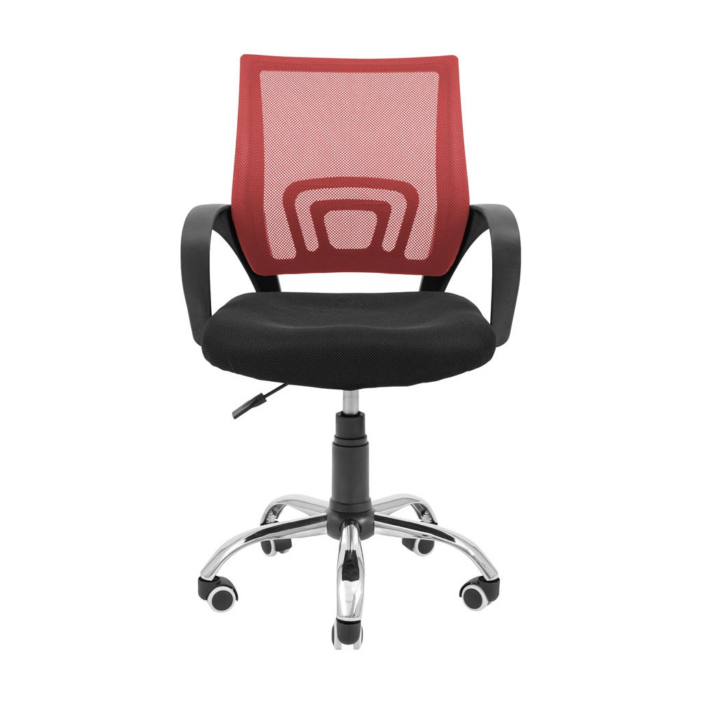 Офісне крісло Richman Спайдер Ю Хром Піастра Сітка чорна + червона (ADD0003056) - зображення 2