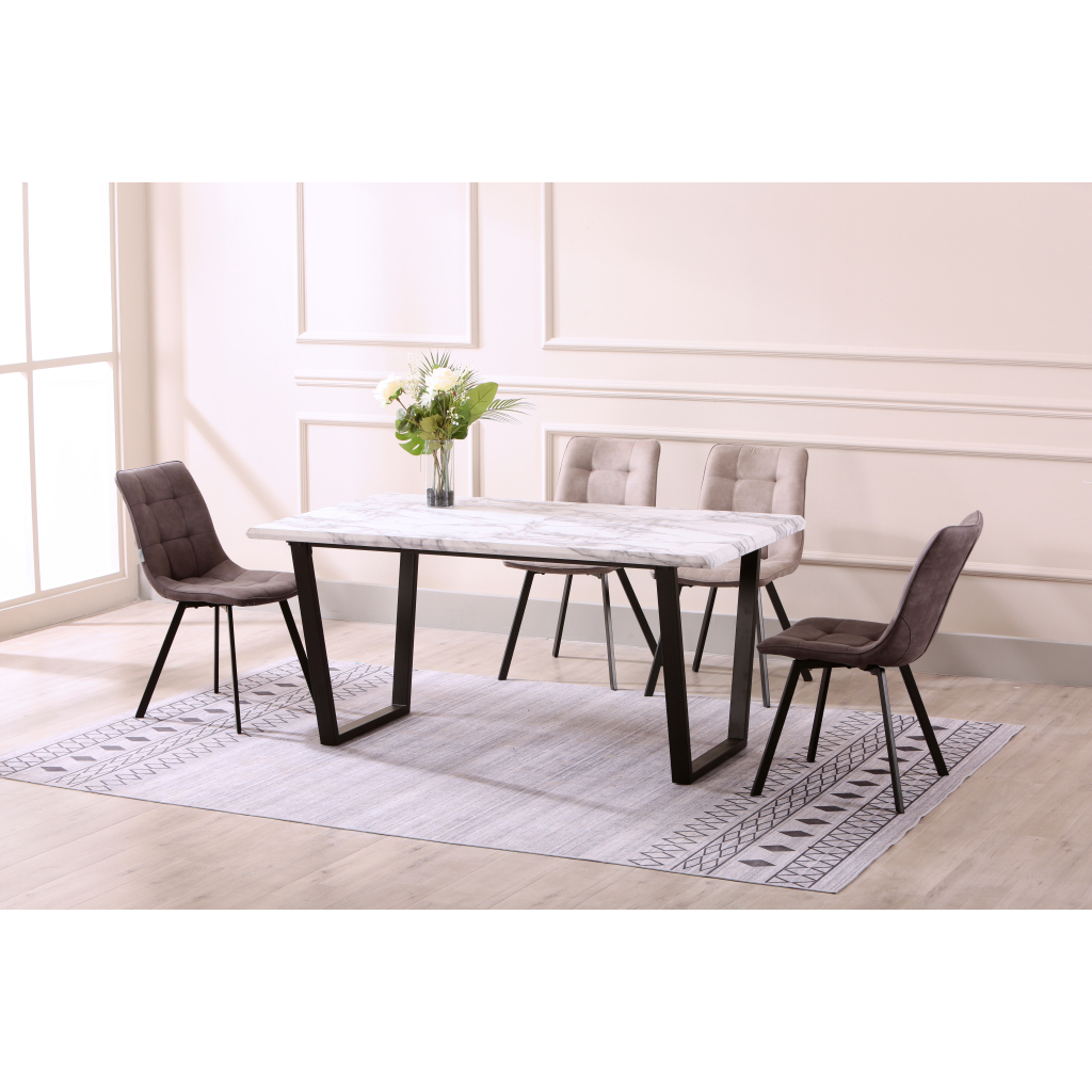 Обідній стіл Special4You Greus marble (1600x900x750) (E6811) - изображение 3