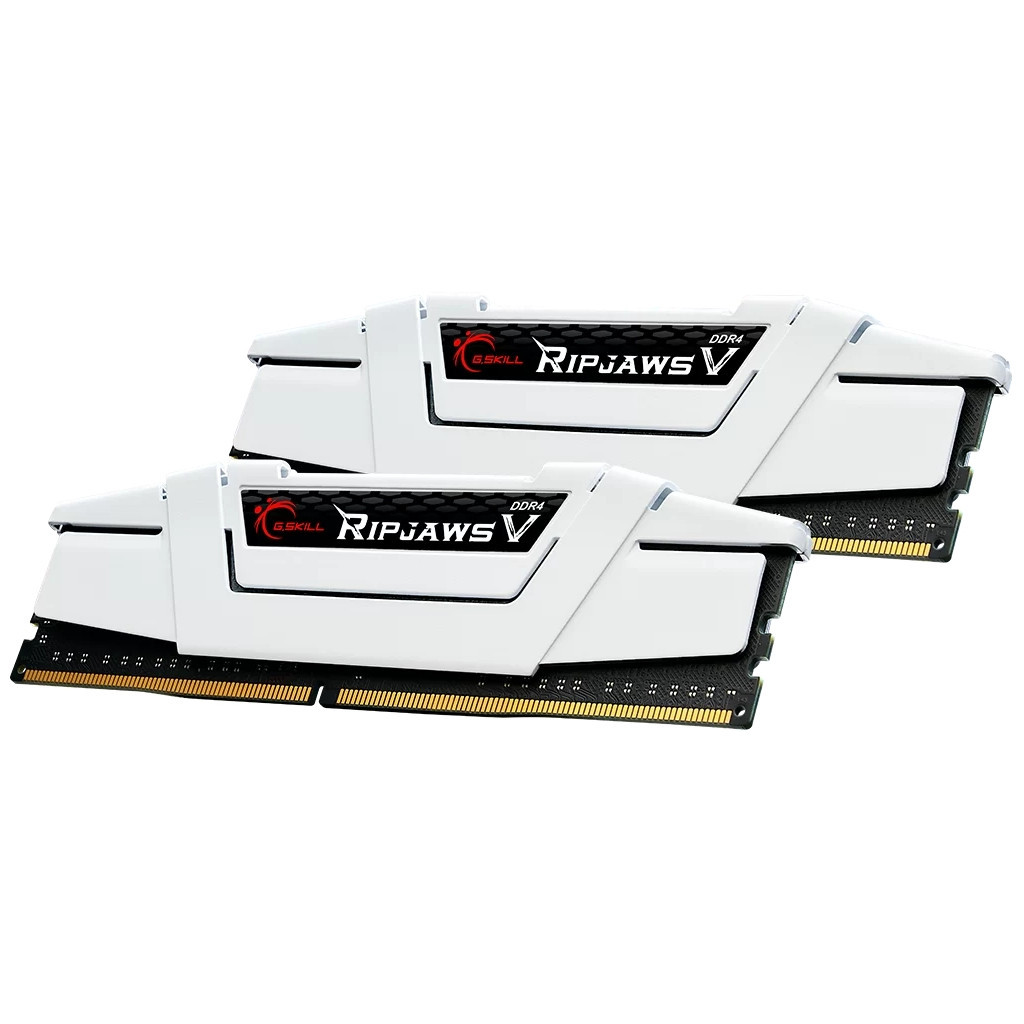 Модуль пам'яті для комп'ютера DDR4 32GB (2x16G) 3600 MHz RipjawsV White G.Skill (F4-3600C18D-32GVW) - зображення 2