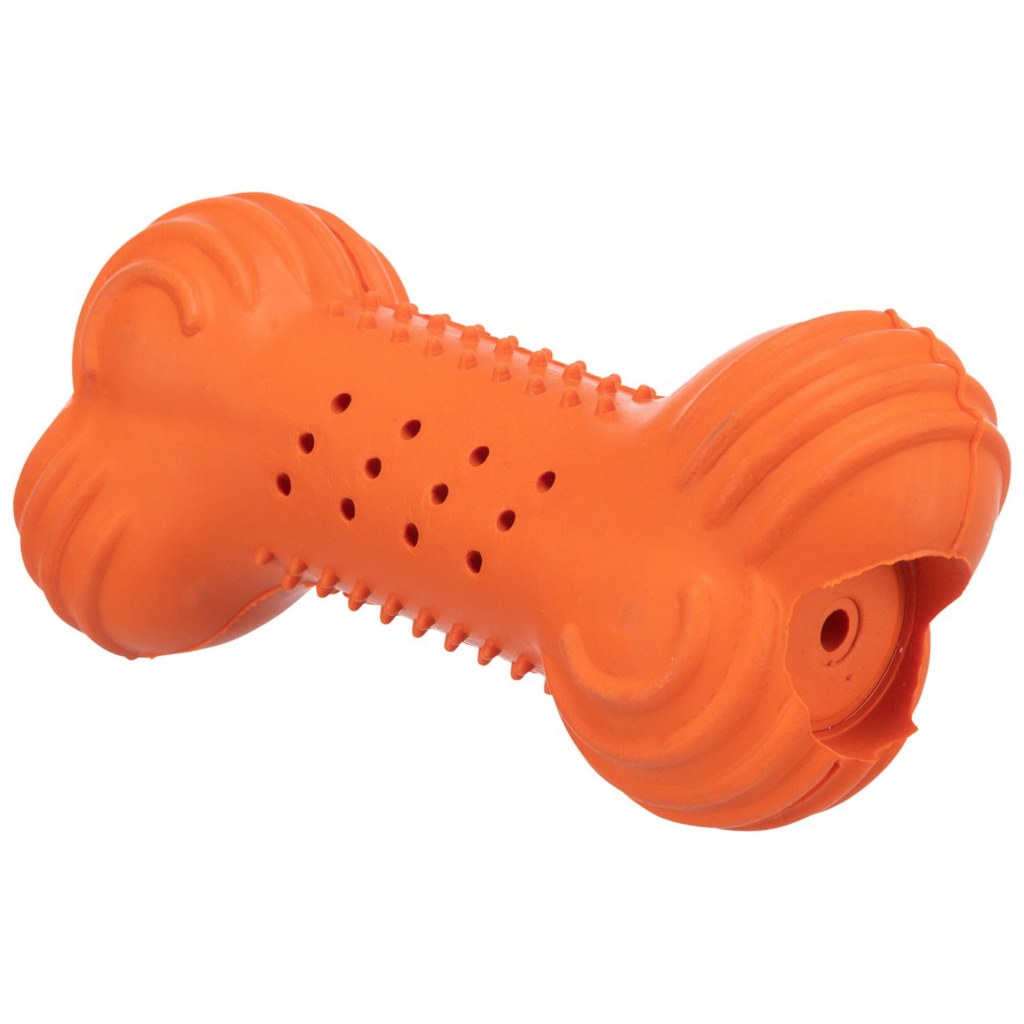 Іграшка для собак Trixie Кістка шелестка Гума 11 см (4011905348483) - зображення 2