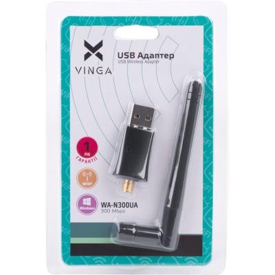 Мережева карта Wi-Fi Vinga WA-N300UA - зображення 2